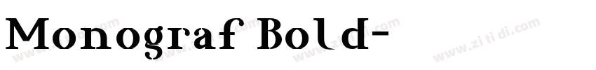 Monograf Bold字体转换